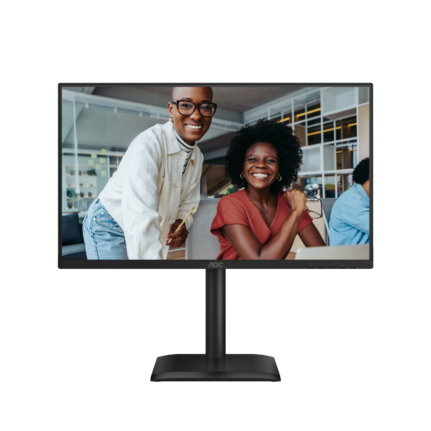 Zweites Bild vonAOC 24E4U, 60,5 cm (23.8"), 1920 x 1080 Pixel, Full HD, LED, 4 ms, Schwarz