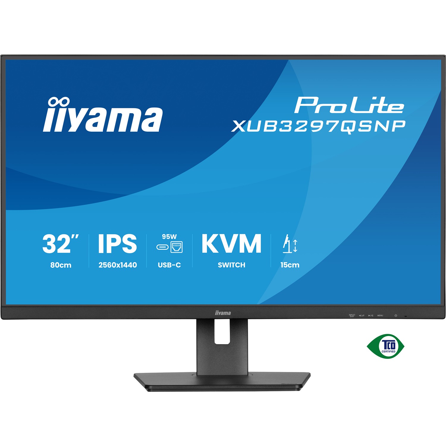 Zweites Bild vonIiyama ProLite XUB3297QSNP-B1, 81,3 cm (32"), 2560 x 1440 Pixel, 4K Ultra HD, LED, 1 ms, Schwarz