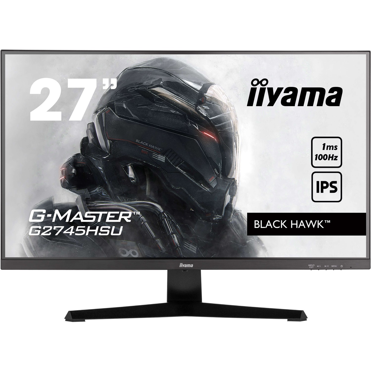 Iiyama G-MASTER G2745HSU-B2, 68,6 cm (27"), 1920 x 1080 Pixel, Full HD, LED, 1 ms, Schwarz