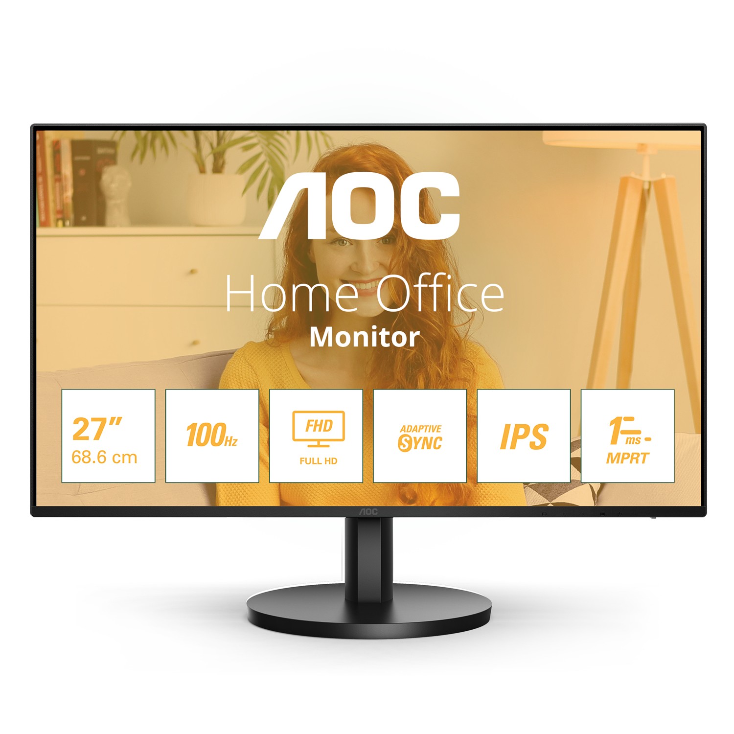 AOC B3 27B3HA2, 68,6 cm (27"), 1920 x 1080 Pixel, Full HD, LED, 1 ms, Schwarz