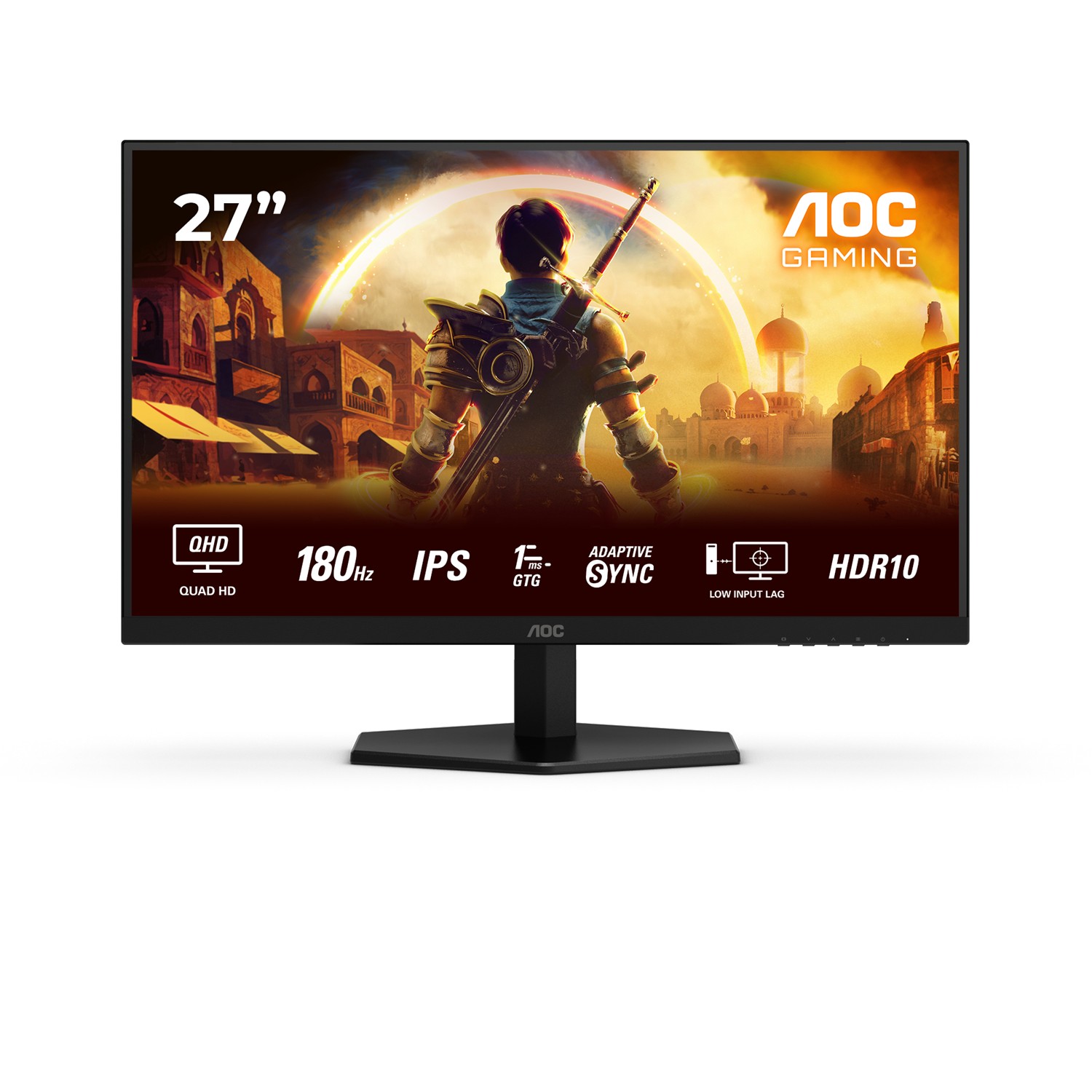 AOC G4 Q27G42XE, 68,6 cm (27"), 2560 x 1440 Pixel, Quad HD, 1 ms, Schwarz, Rot