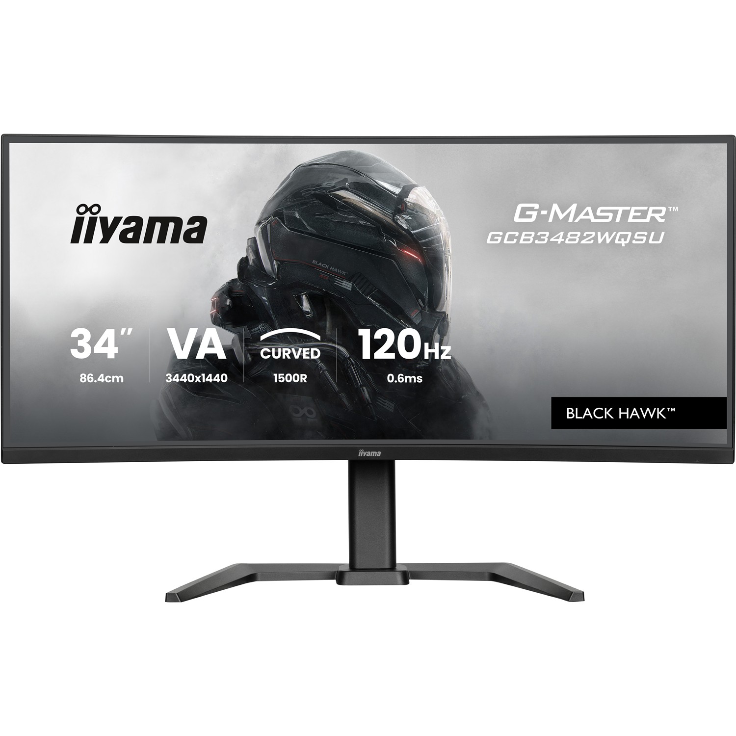 Iiyama GCB3482WQSU-B1, 86,4 cm (34"), 1440 x 3440 Pixel, UltraWide Quad HD, LED, 0,6 ms, Schwarz