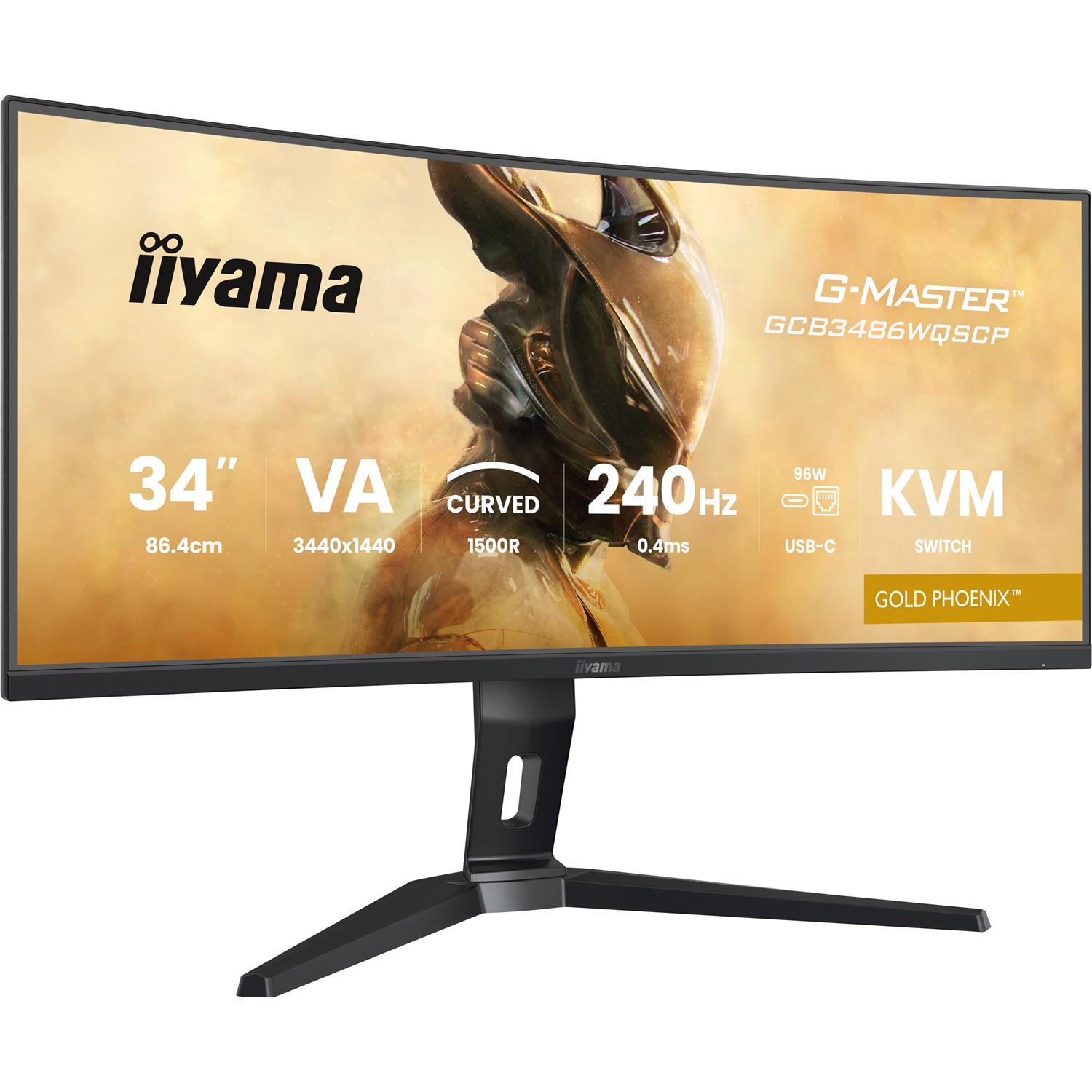Zweites Bild vonIiyama G-MASTER GCB3486WQSCP-B1, 86,4 cm (34"), 1440 x 3440 Pixel, 4K Ultra HD, 0,4 ms, Schwarz