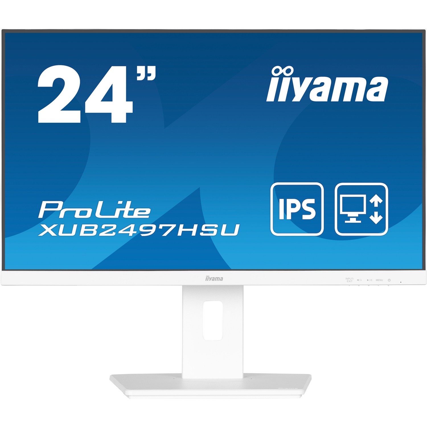 Iiyama ProLite XUB2497HSU-W2, 60,5 cm (23.8"), 1920 x 1080 Pixel, Full HD, LED, 1 ms, Weiß
