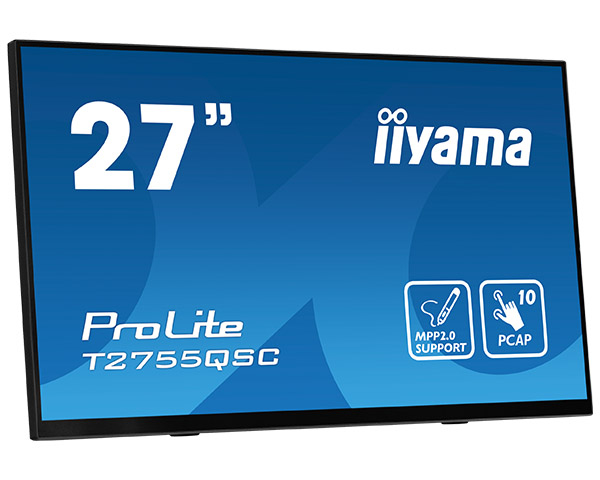 Iiyama ProLite T2755QSC-B1, 68,6 cm (27"), 2560 x 1440 Pixel, Full HD, LCD, 5 ms, Schwarz