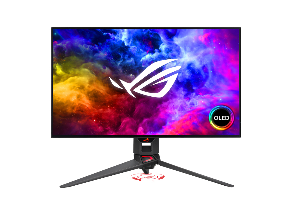 ASUS ROG Swift OLED PG27AQDM, 67,3 cm (26.5"), 2560 x 1440 Pixel, Wide Quad HD, OLED, 0,03 ms, Schwarz