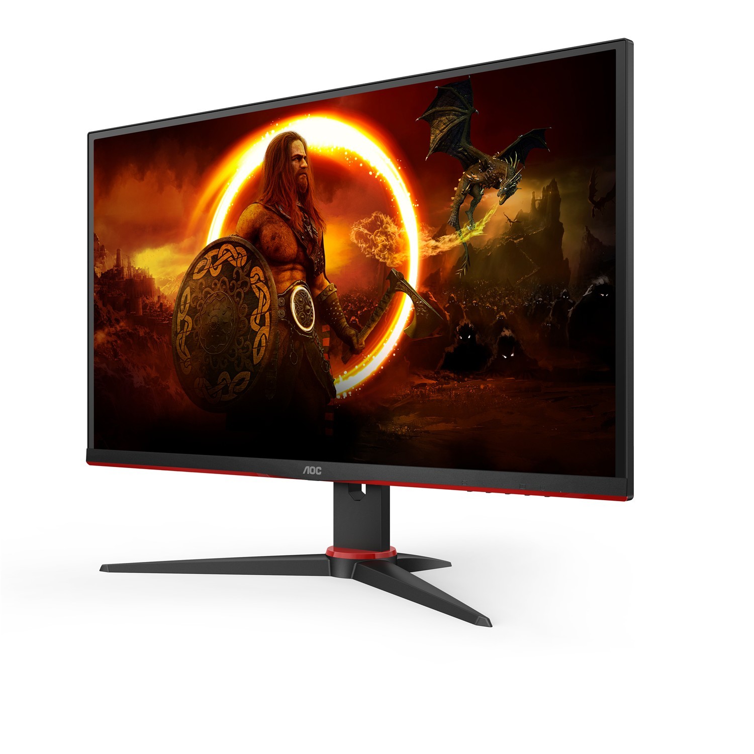 Zweites Bild vonAOC G2 27G2SPAE/BK, 68,6 cm (27"), 1920 x 1080 Pixel, Full HD, LED, 1 ms, Schwarz, Rot