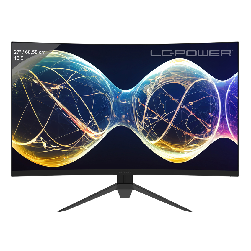 LC-Power LC-M27-FHD-165-C-V3, 68,6 cm (27"), 1920 x 1080 Pixel, Full HD, LED, 6 ms, Schwarz