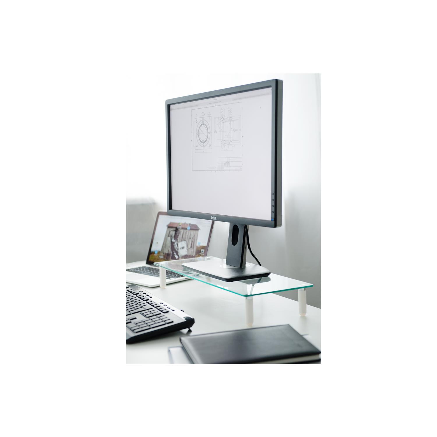Zweites Bild vonDIGITUS Universelle Glas Monitorerhöhung