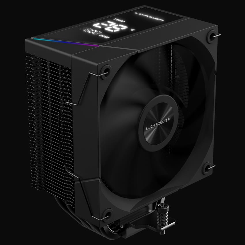 LC-Power LC-CC-120-DB6, Ventilator, 12 cm, 600 RPM, 2200 RPM, Schwarz