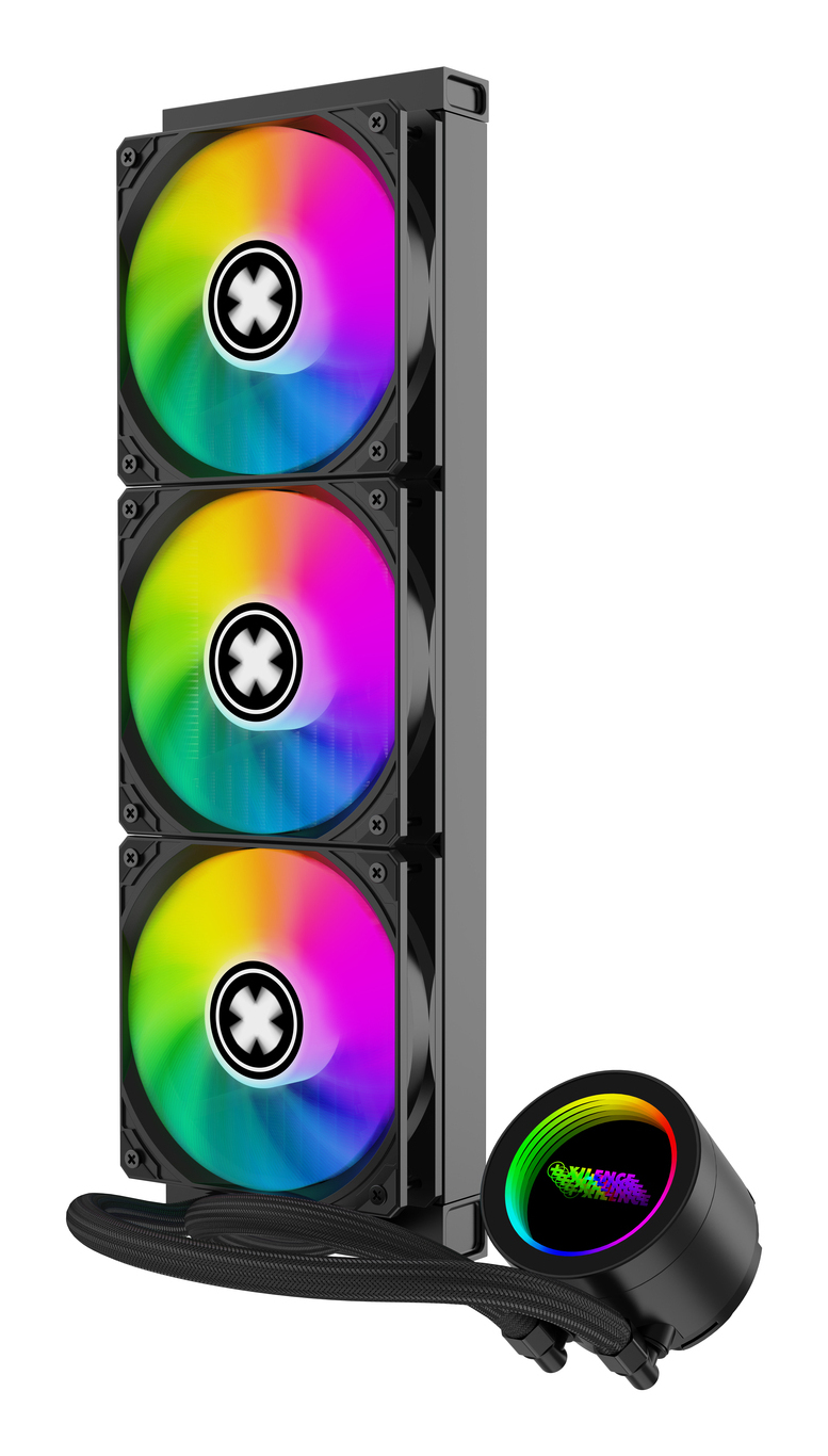 Zweites Bild vonXilence XC997, Flüssigkeitskühlung, 12 cm, 76 m³/h, Schwarz