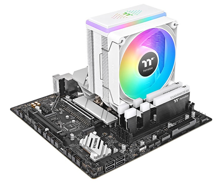 Zweites Bild vonThermaltake ASTRIA 400 ARGB, Luftkühlung, 12 cm, 500 RPM, 1800 RPM, Weiß