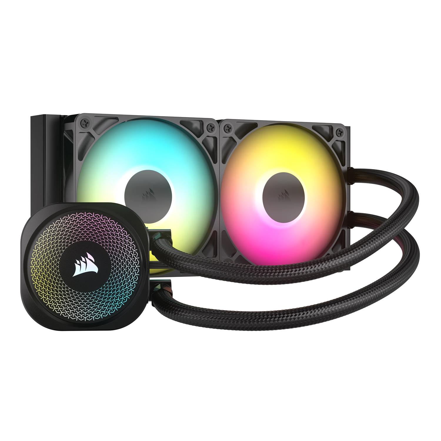 Corsair Nautilus 240 RS ARGB Liquid, All-in-One-Flüssigkeitskühler, 2100 RPM, Schwarz