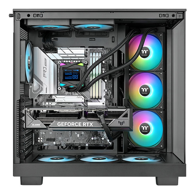 Zweites Bild vonThermaltake LA360-S ARGB, Flüssigkeitskühlung, 12 cm, 600 RPM, 2500 RPM, Schwarz