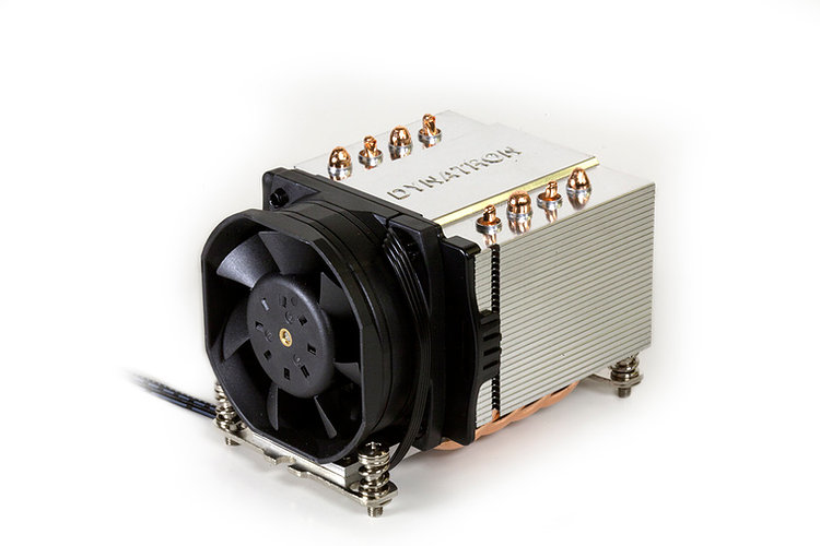 Dynatron A24, Kühler, 6 cm, 1500 RPM, 7000 RPM, Schwarz, Silber