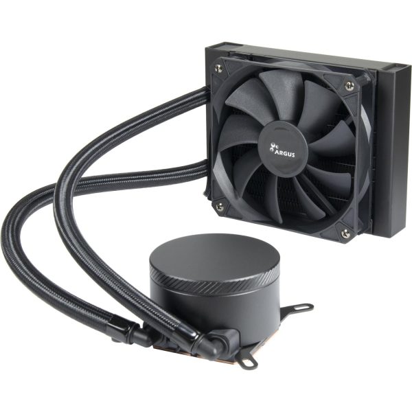 Inter-Tech B-120, All-in-One-Flüssigkeitskühler, 12 cm, Schwarz