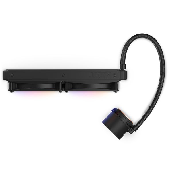 Zweites Bild vonNZXT Kraken 280 RGB, All-in-One-Flüssigkeitskühler, 14 cm, 90,79 cfm, Schwarz