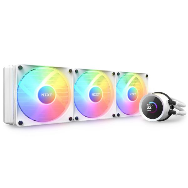 NZXT Kraken 360 RGB, All-in-One-Flüssigkeitskühler, 12 cm, Weiß