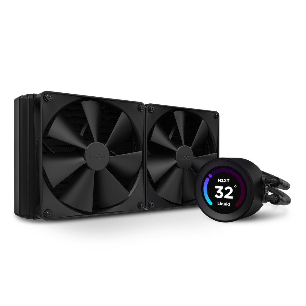 NZXT Kraken Elite 280, All-in-One-Flüssigkeitskühler, 14 cm, 19,4 dB, 32,1 dB, 99,68 cfm, Schwarz