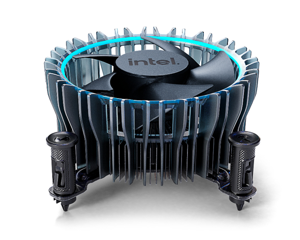 Intel Laminar RM1, Luftkühlung, 600 RPM, 3150 RPM, Schwarz, Blau