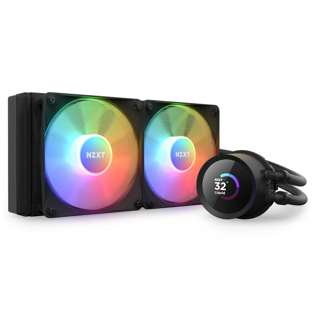 NZXT Kraken 240 RGB, All-in-One-Flüssigkeitskühler, 12 cm, Schwarz
