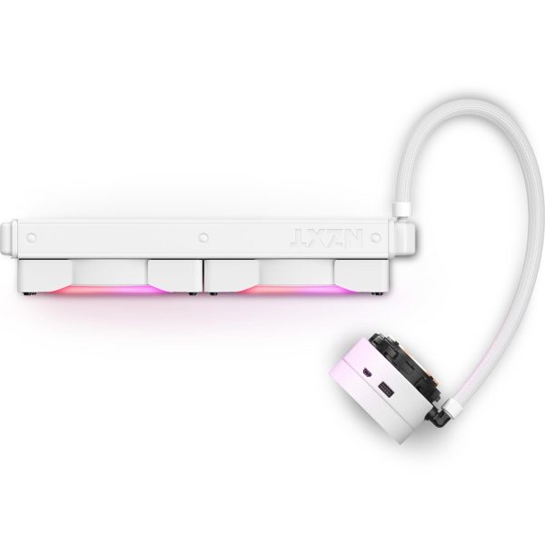 Zweites Bild vonNZXT Kraken X63 RGB, All-in-One-Flüssigkeitskühler, 14 cm, 91,19 cfm, Weiß