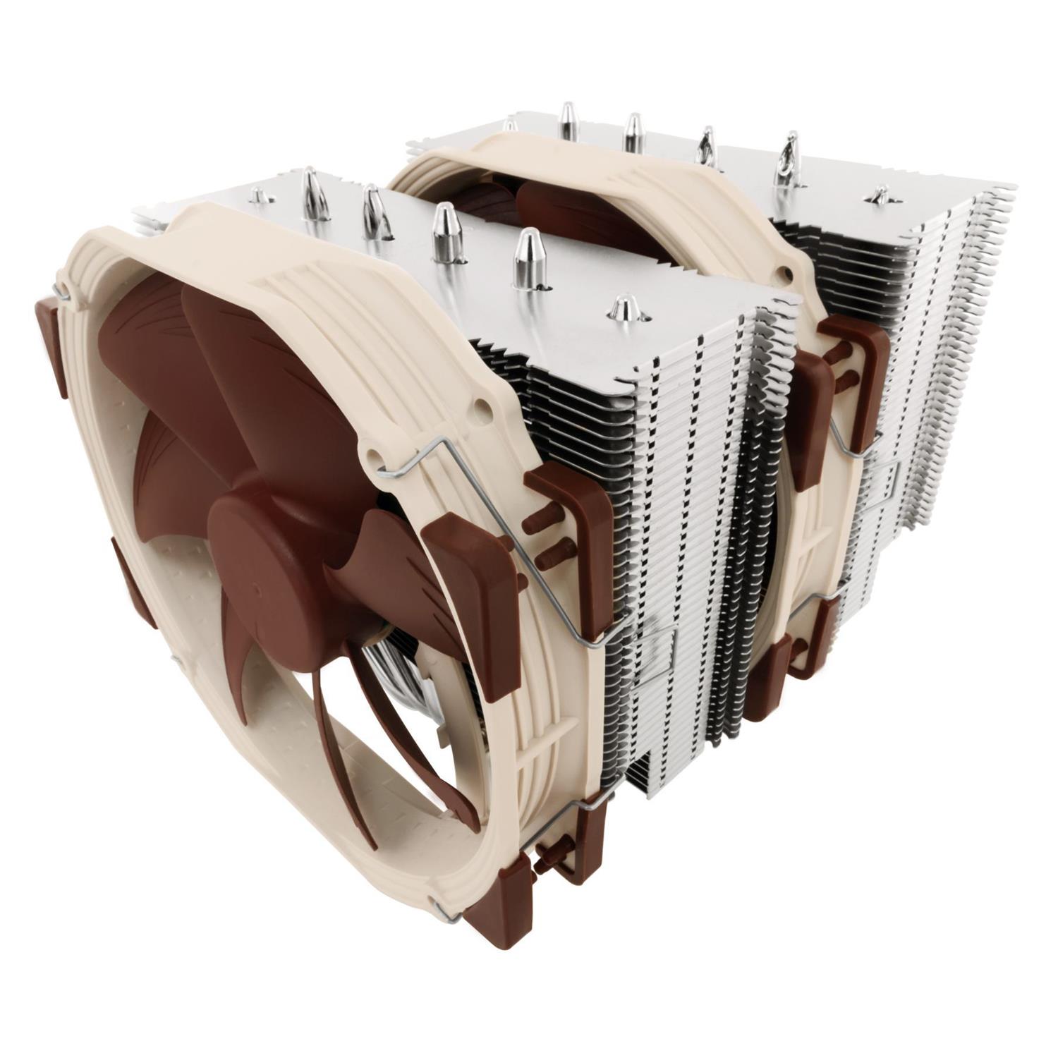 Noctua NH-D15, Kühler, 14 cm, 300 RPM, 1500 RPM, 140,2 m³/h, Beige, Braun, Stahl