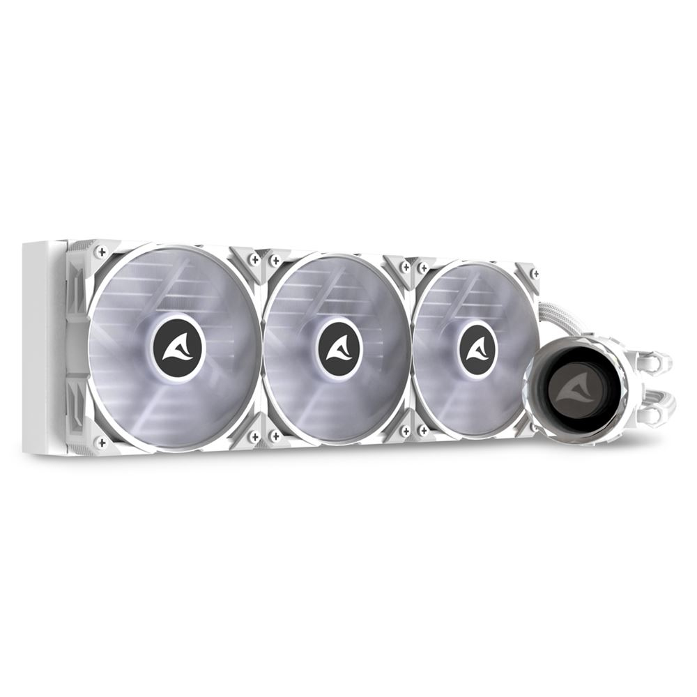 Zweites Bild vonSharkoon S90, All-in-One-Flüssigkeitskühler, 12 cm, 600 RPM, 2000 RPM, 35 dB, 131,93 m³/h