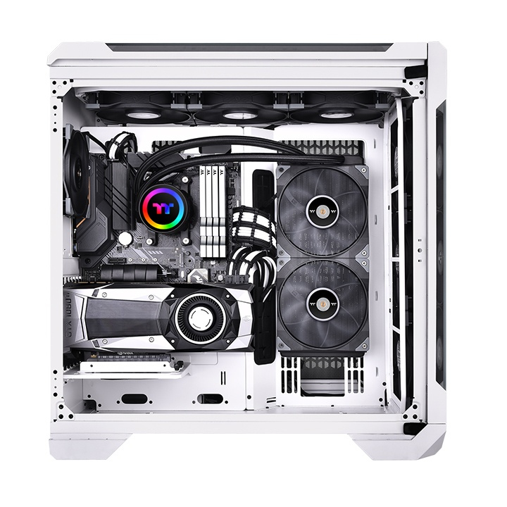 Zweites Bild vonThermaltake Toughliquid 280 ARGB, All-in-One-Flüssigkeitskühler, 119,1 cfm, Schwarz