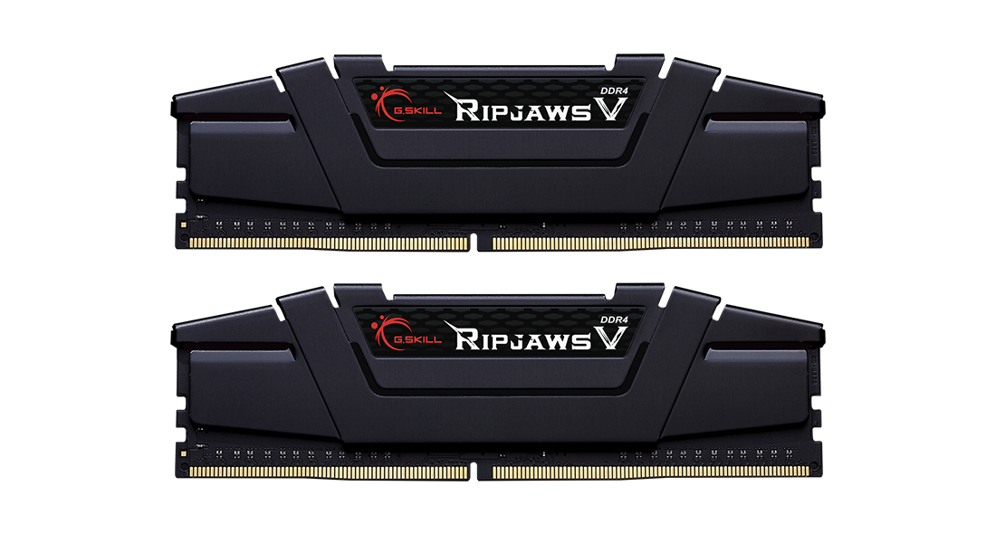 G.Skill Ripjaws V F4-3600C18D-16GVK, 16 GB, 2 x 8 GB, DDR4, 3600 MHz, 288-pin DIMM