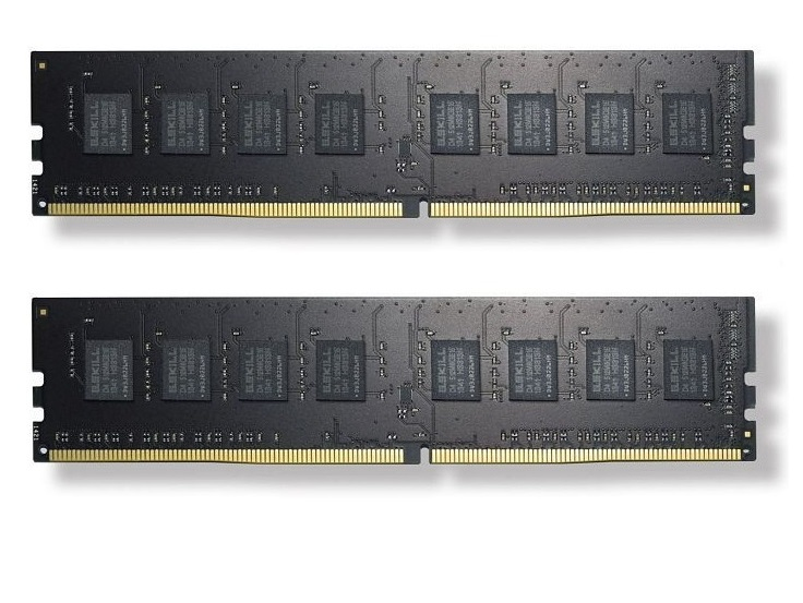 G.Skill 16GB DDR4, 16 GB, 2 x 8 GB, DDR4, 2400 MHz, 288-pin DIMM, Schwarz