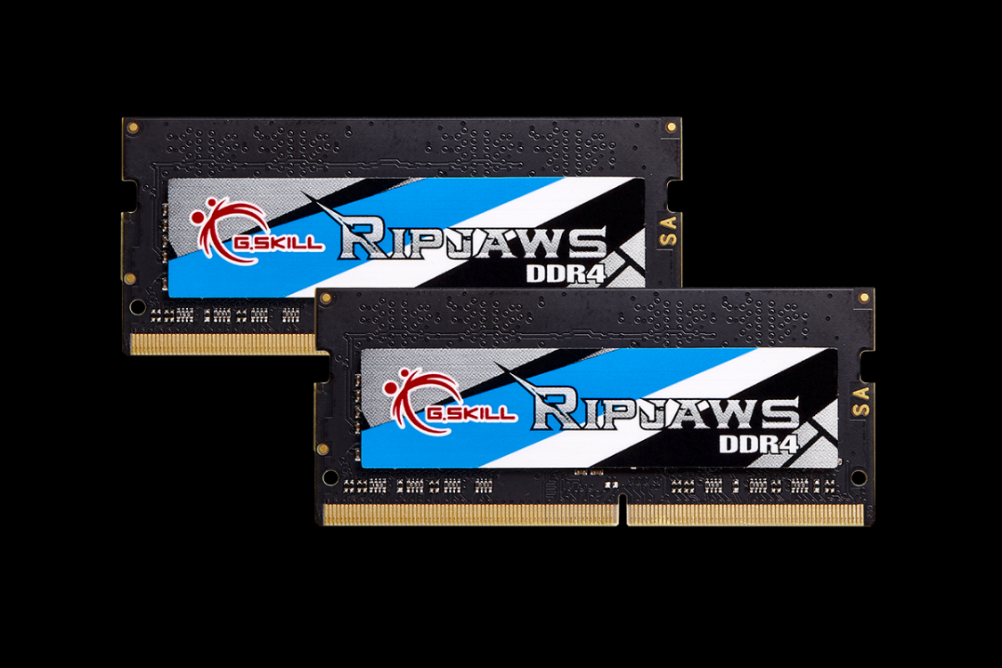 G.Skill Ripjaws F4-2666C19D-16GRS, 16 GB, 2 x 8 GB, DDR4, 2666 MHz, 260-pin SO-DIMM