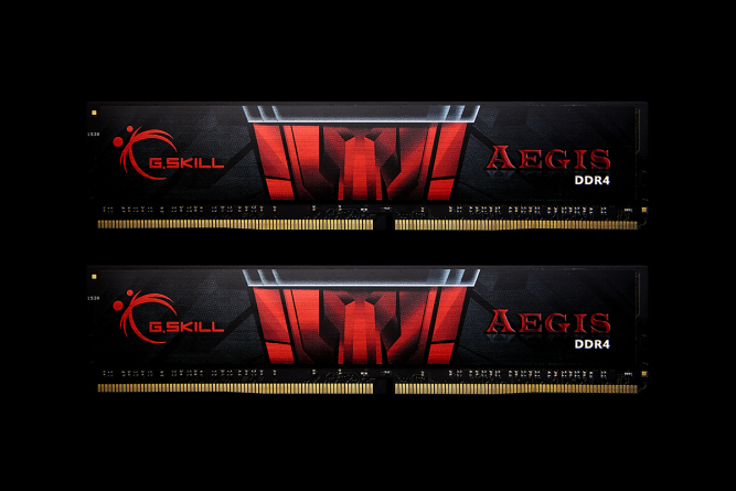 Zweites Bild vonG.Skill F4-2400C17D-32GIS, 32 GB, 2 x 16 GB, DDR4, 2400 MHz, 288-pin DIMM