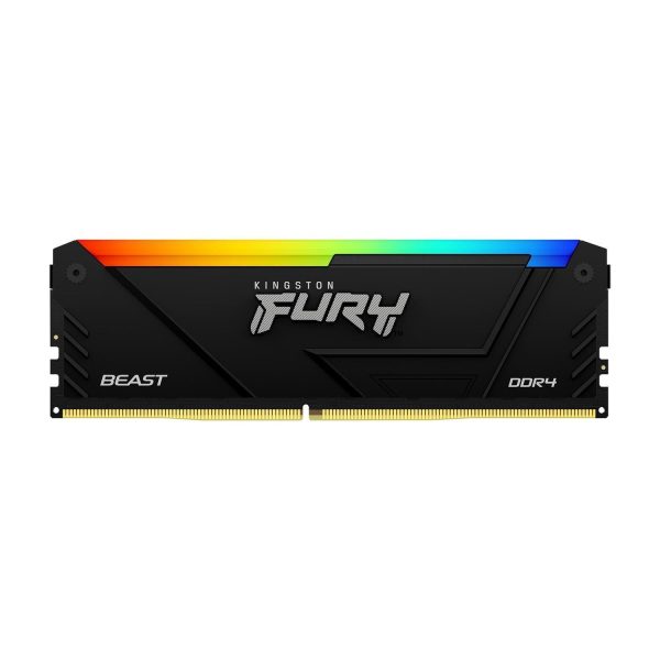 Kingston FURY Beast 16GB 3200MT/s DDR4 CL16 DIMM 1Gx8 RGB, 16 GB, 1 x 16 GB, DDR4, 288-pin DIMM