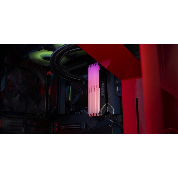 Zweites Bild vonKingston FURY Beast 16GB 3200MT/s DDR4 CL16 DIMM 1Gx8 RGB, 16 GB, 1 x 16 GB, DDR4, 288-pin DIMM