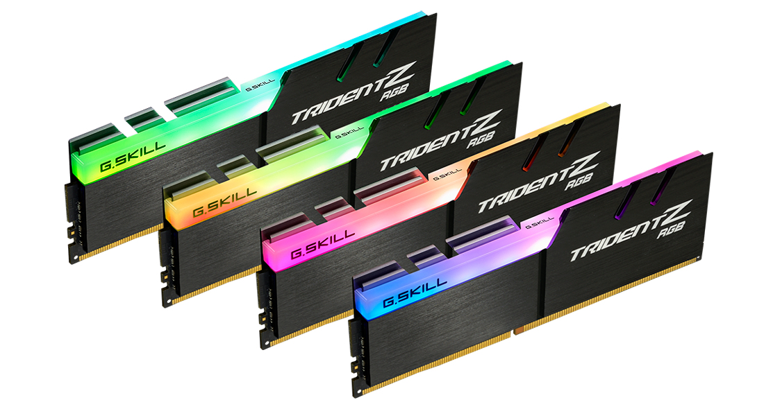 G.Skill Trident Z RGB F4-4000C18Q-128GTZR, 128 GB, 4 x 32 GB, DDR4, 4000 MHz
