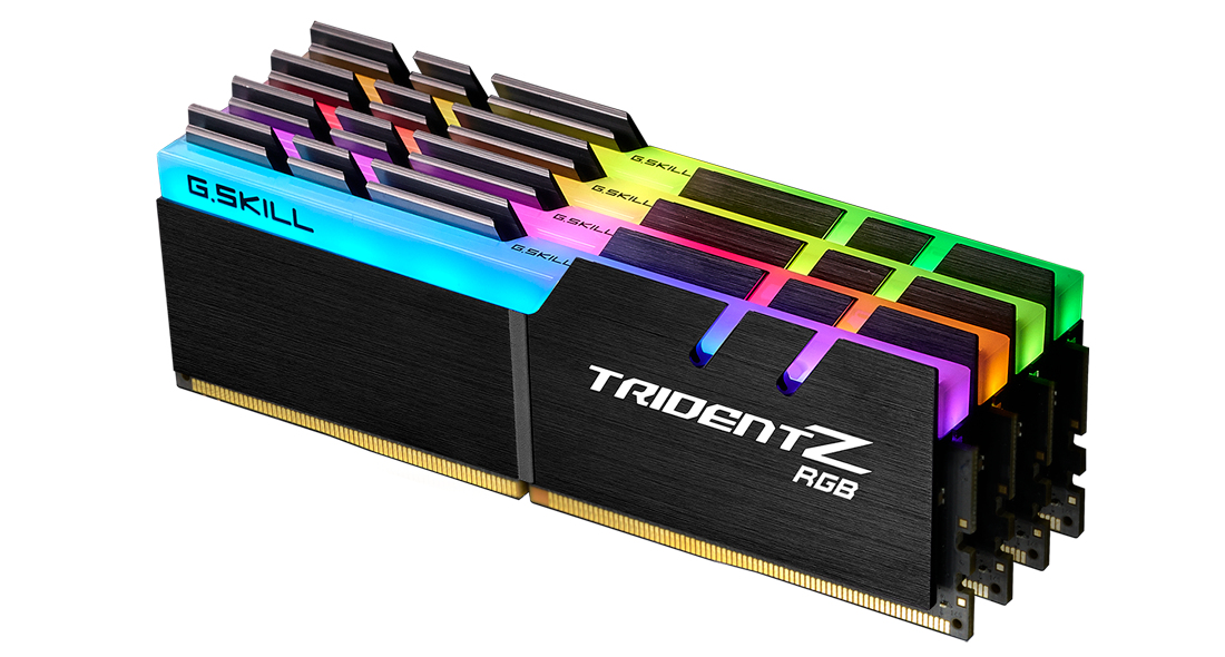 Zweites Bild vonG.Skill Trident Z RGB F4-4000C18Q-128GTZR, 128 GB, 4 x 32 GB, DDR4, 4000 MHz