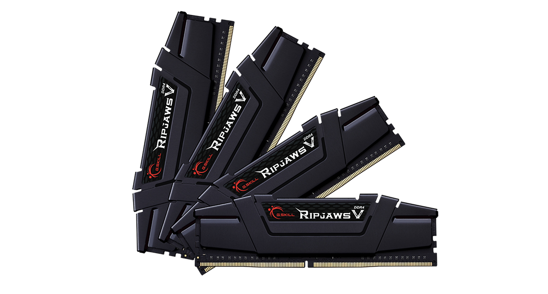 G.Skill Ripjaws V F4-3600C16Q-128GVK, 128 GB, 4 x 32 GB, DDR4, 3600 MHz