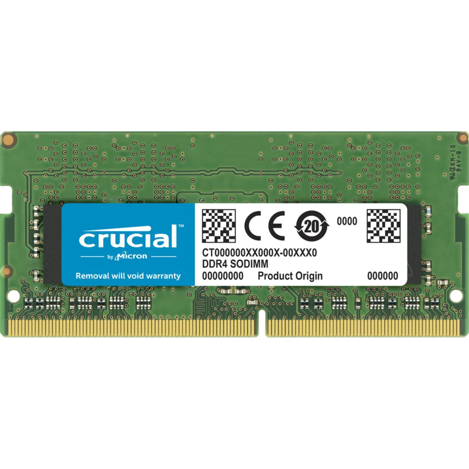 Crucial CT32G4SFD832A, 32 GB, 1 x 32 GB, DDR4, 3200 MHz, 260-pin SO-DIMM