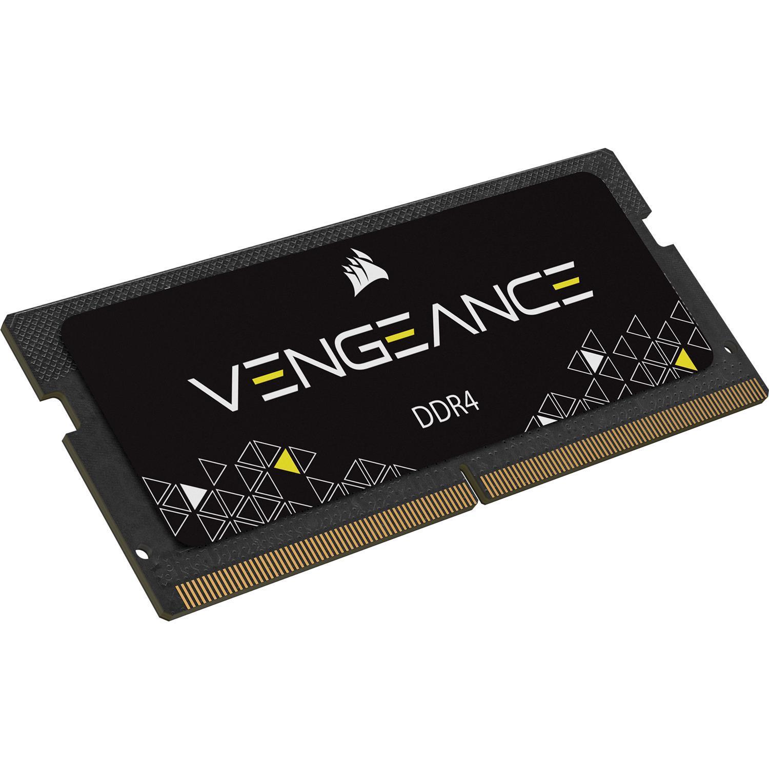 Zweites Bild vonCorsair Vegeance 16GB DDR4-2666, 16 GB, 2 x 8 GB, DDR4, 2666 MHz, 260-pin SO-DIMM, Schwarz