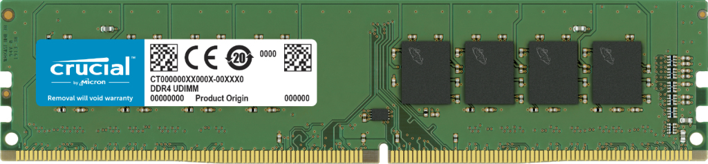 Crucial CT8G4DFRA32AT, 8 GB, 1 x 8 GB, DDR4, 3200 MHz, 288-pin DIMM