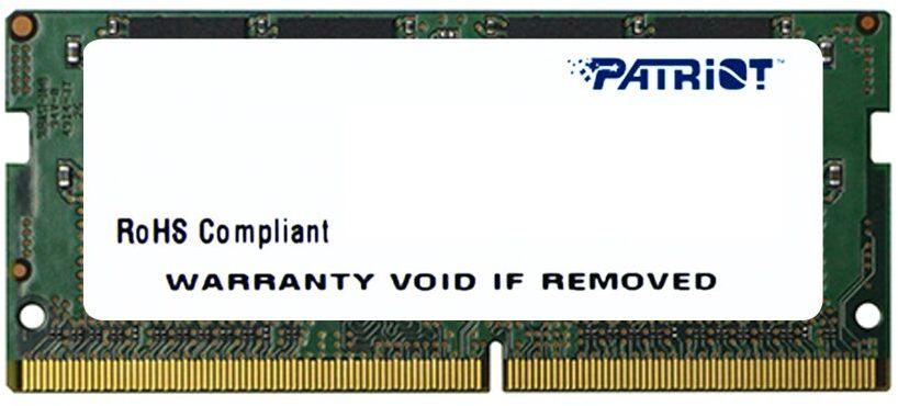 PATRIOT Memory Signature Line PSD48G240081S, 8 GB, 1 x 8 GB, DDR4, 2400 MHz, 260-pin SO-DIMM, Grün