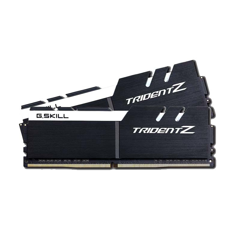 G.Skill 16GB DDR4-3200, 16 GB, 2 x 8 GB, DDR4, 3200 MHz, 288-pin DIMM, Schwarz, Weiß