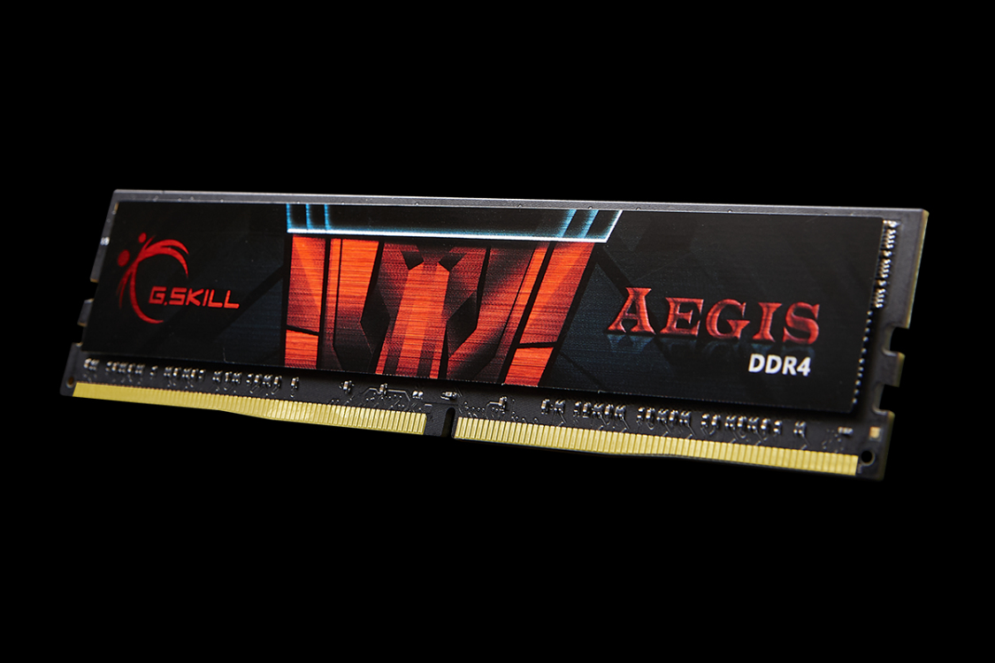 G.Skill Aegis F4-3000C16S-8GISB, 8 GB, 1 x 8 GB, DDR4, 3000 MHz, 288-pin DIMM, Schwarz