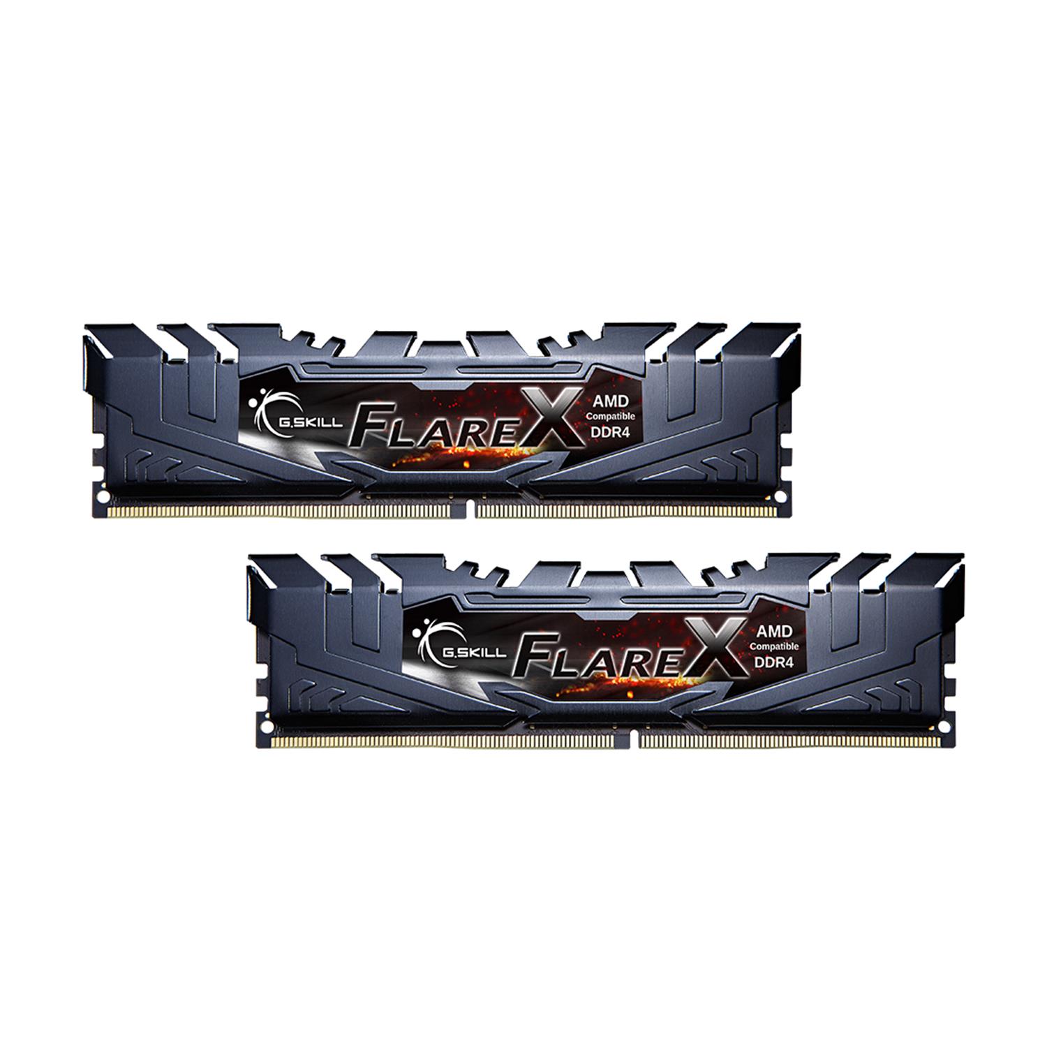 G.Skill Flare X (for AMD) F4-3200C16D-32GFX, 32 GB, 2 x 16 GB, DDR4, 3200 MHz, 288-pin DIMM