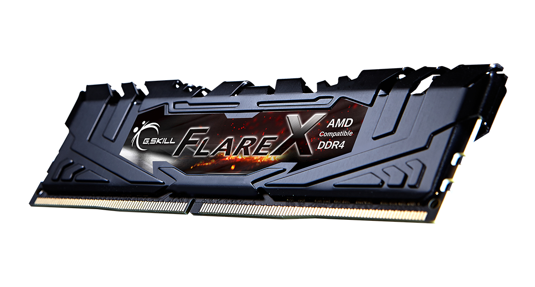 Zweites Bild vonG.Skill Flare X (for AMD) F4-3200C16D-32GFX, 32 GB, 2 x 16 GB, DDR4, 3200 MHz, 288-pin DIMM