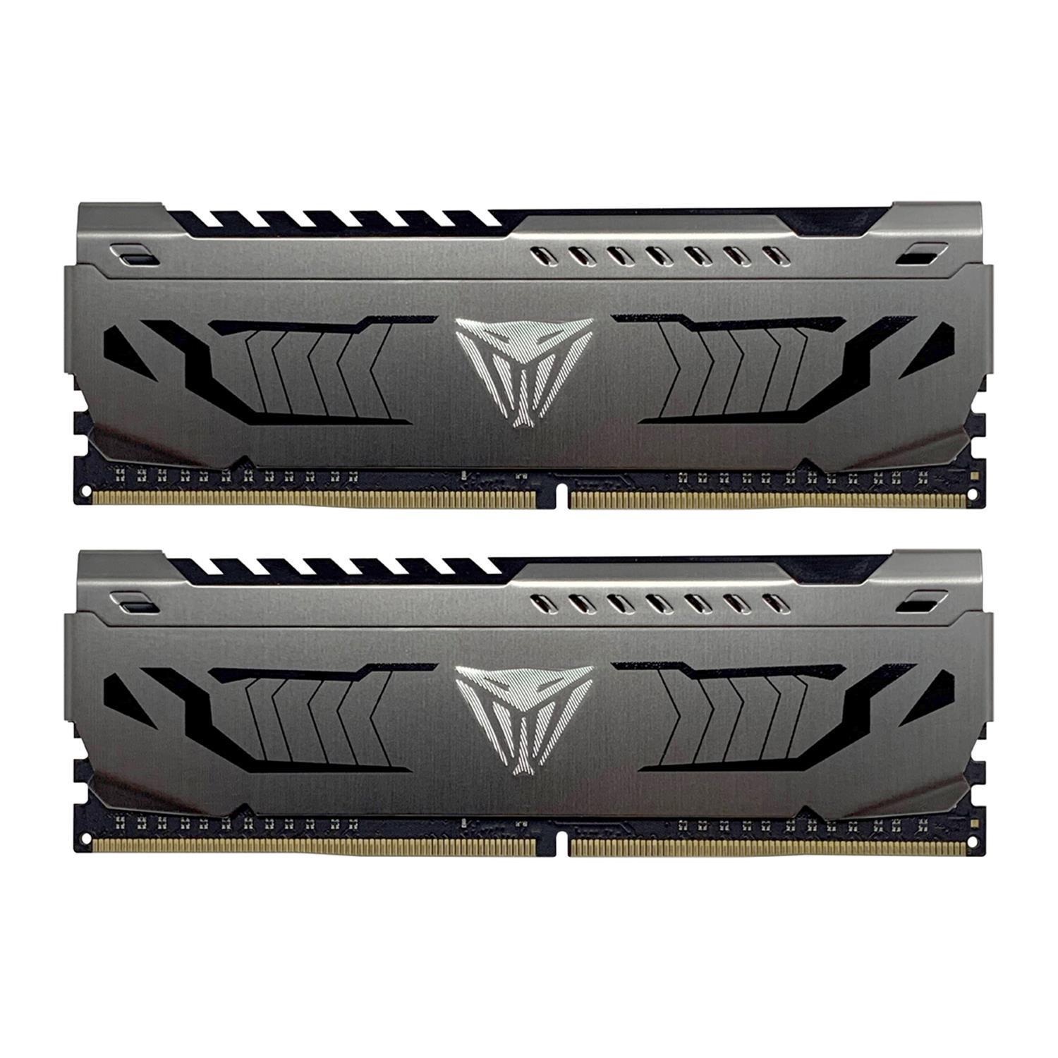PATRIOT Memory Viper Steel PVS416G300C6K, 16 GB, 2 x 8 GB, DDR4, 3000 MHz, 288-pin DIMM