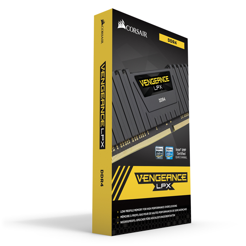 Zweites Bild vonCorsair Vengeance LPX , 32 GB, 2 x 16 GB, DDR4, 3000 MHz, 288-pin DIMM, Schwarz