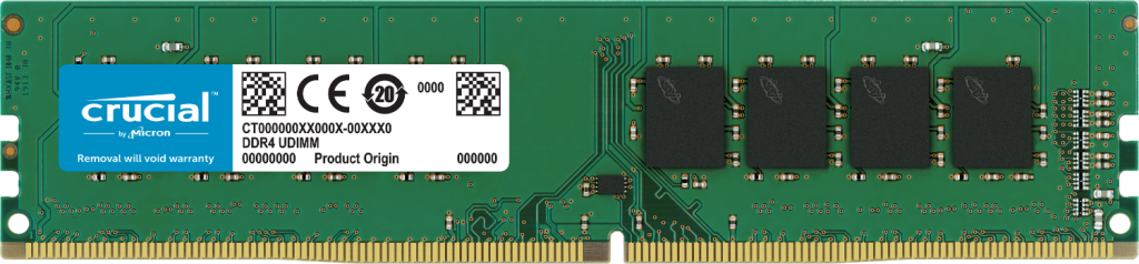 Crucial CT32G4DFD832A, 32 GB, 1 x 32 GB, DDR4, 3200 MHz, 288-pin DIMM