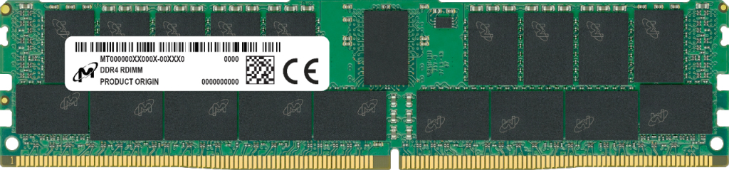 Micron MTA18ASF2G72PDZ-3G2R, 16 GB, 1 x 16 GB, DDR4, 3200 MHz, 288-pin DIMM
